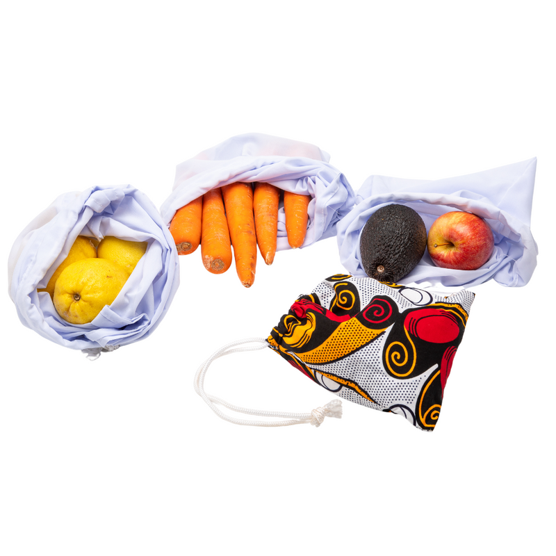 Produce Bags African Print Cotton