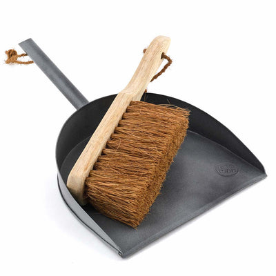 Plastic-free Dustpan & Brush Grey | Sustainable Home | All of the Good Things